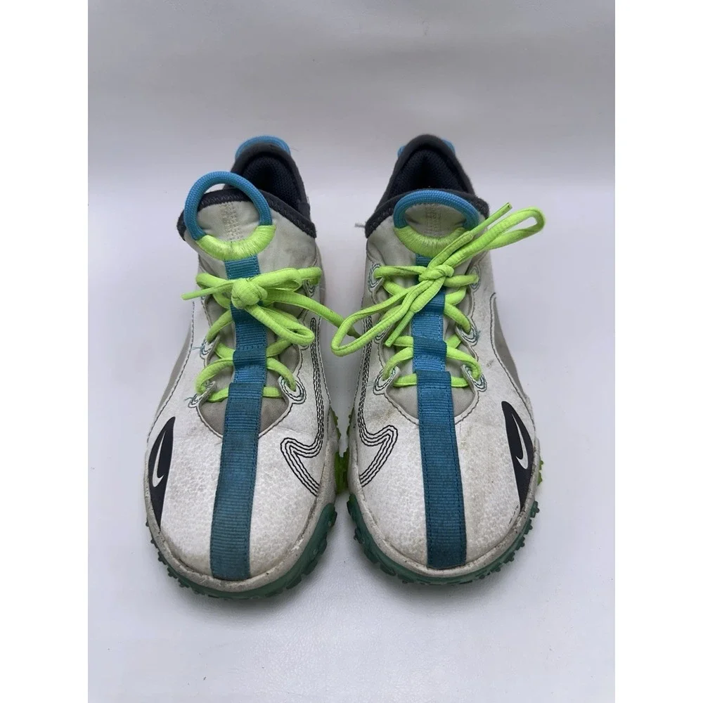 Nike Future Field Cleats Boy's Size 2Y Hyper Yellow Sail Sonic Gray DJ6949-101